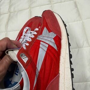 Golden Goose Red and Silver Sneakers
